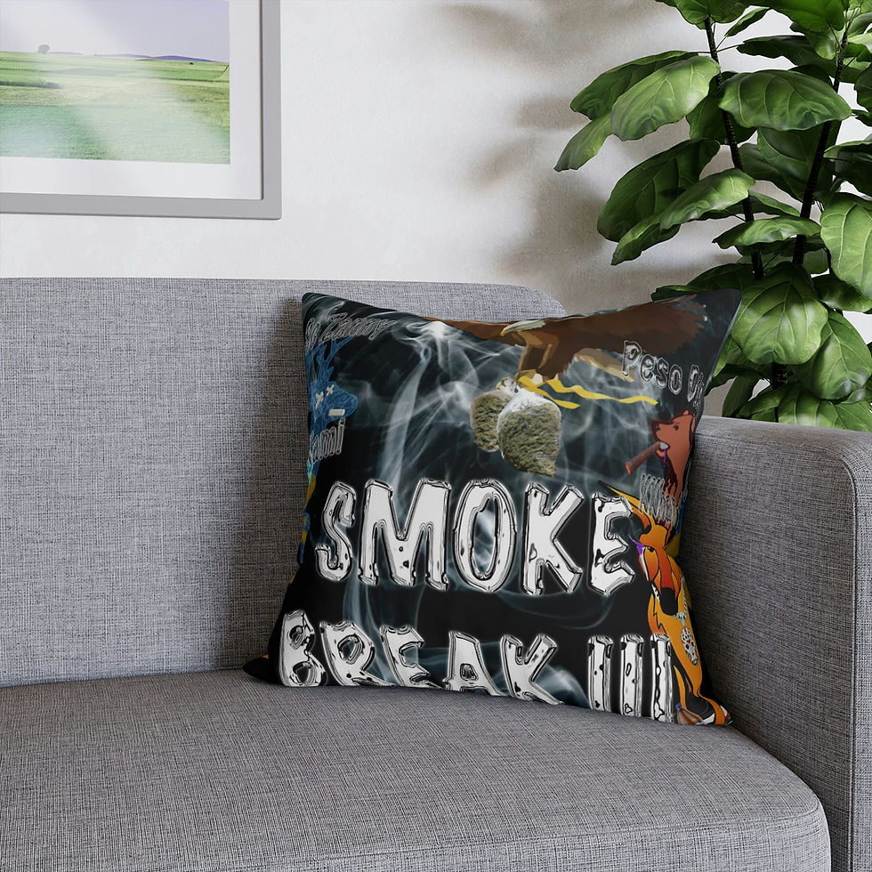 Thumbnail: Smoke Break III Spun Polyester Pillowcase