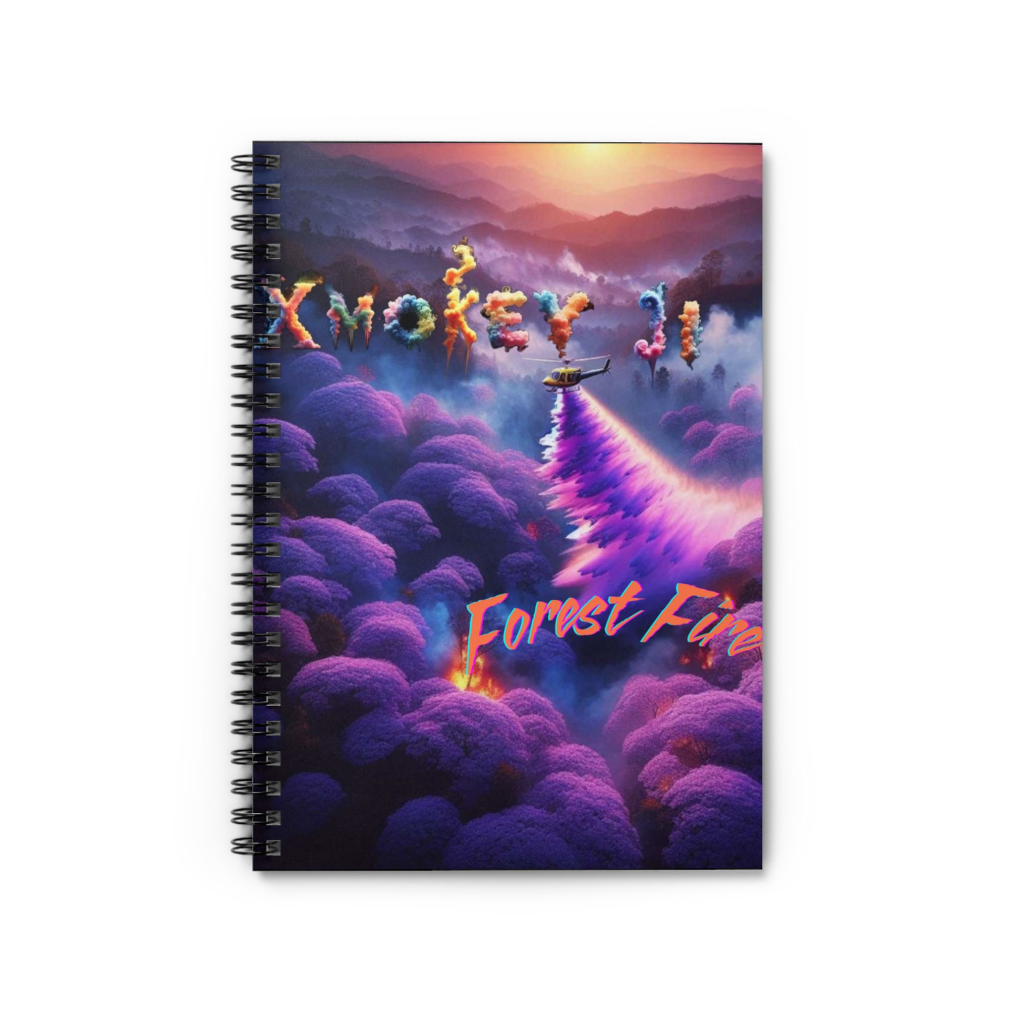 Forest Fire Spiral Notebook - Ruled Line