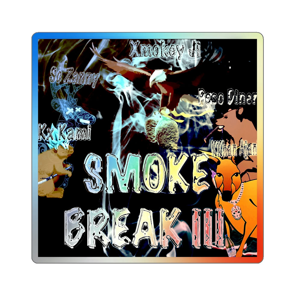 Thumbnail: Smoke Break III Holographic Die-cut Stickers