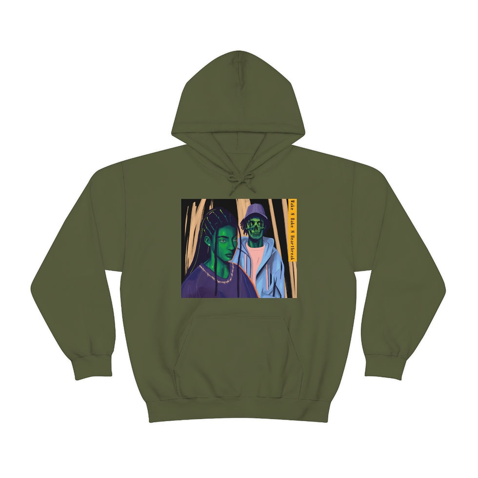 Thumbnail: Wake N Bake N Heartbreak Hooded Sweatshirt