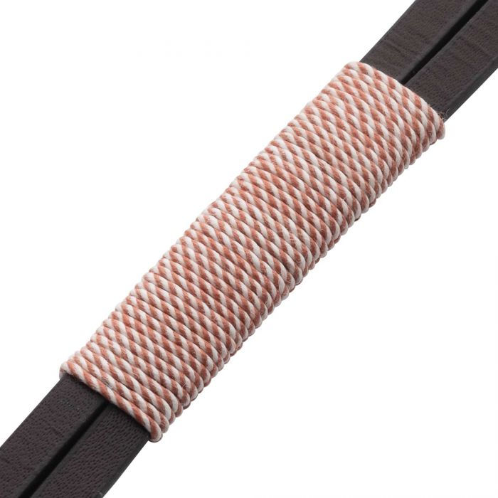 Thumbnail: Shoreline Cotton Wrapped Brown Leather Bracelet