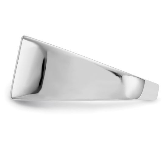 Thumbnail: 14k White Gold Diamond Mens Ring