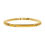 Thumbnail: 18K Gold IP with Diamond Franco Chain Miami Cuban ID Bracelet