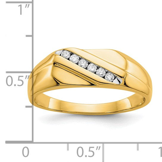 Thumbnail: 10K Diamond Mens Ring