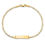 Thumbnail: 14k Flat Figaro Link ID Bracelet