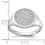 Thumbnail: Sterling Silver Rhodium-plated Polished CZ Fashion Men's Ring