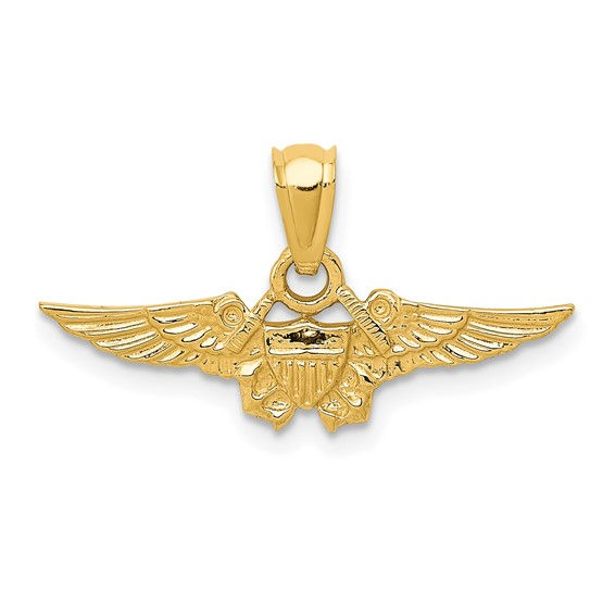 10k US Naval Flight Officer Pendant