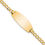 Thumbnail: 14k Semi-solid Oval Curb ID Bracelet