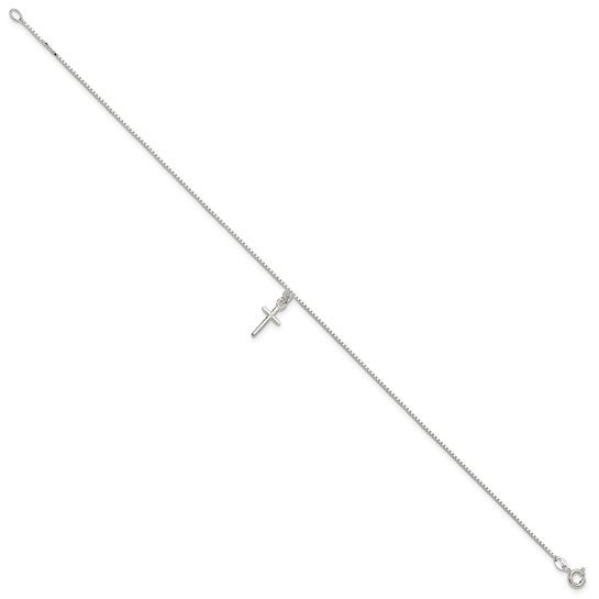 Thumbnail: Sterling Silver Cross Anklet