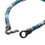 Thumbnail: Black & Blue Hematite Beads Bracelet with Hinged Steel Hook Clasp