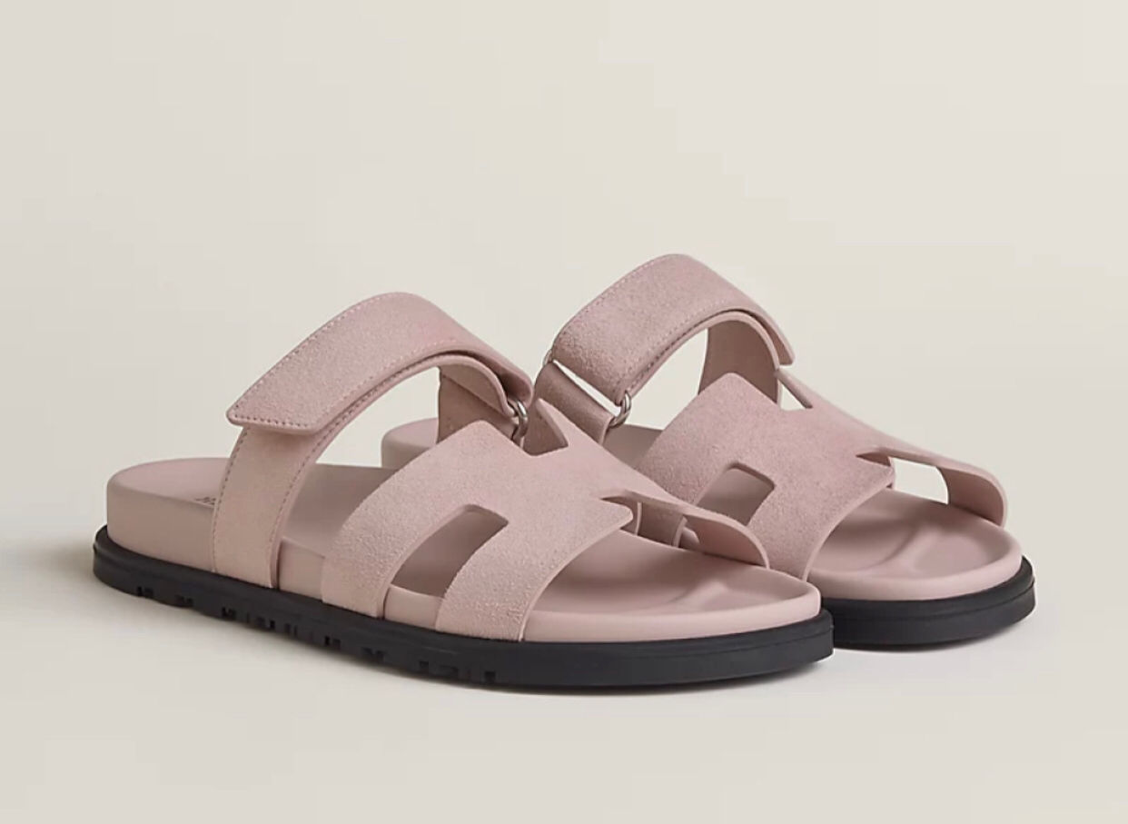 HERMÈS | CHINELO CHYPRE TECHNO EM CAMURÇA