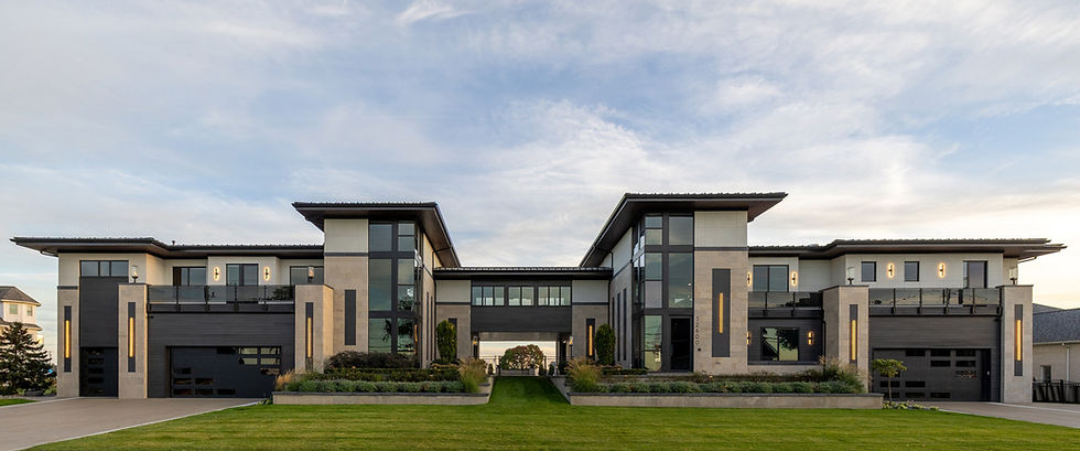 Streetview side of waterfront home in St. Clair County, MI