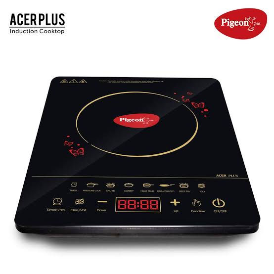 Thumbnail: Pigeon Acer Plus 1800 Watt Induction Cooktop with Feather Touch Control