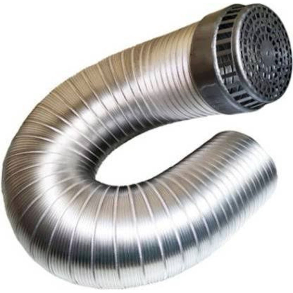 Thumbnail: Flexible Duct Pipe 6” Aluminium for Chimney - 3