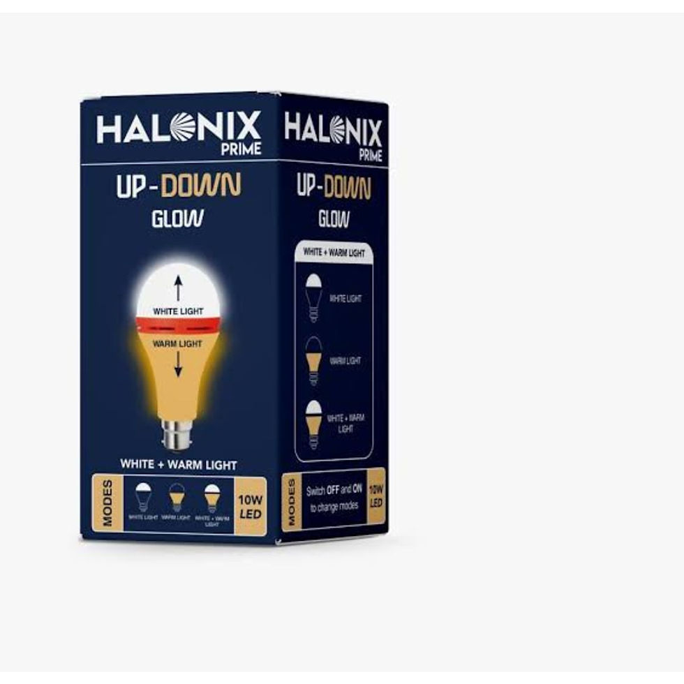Thumbnail: Halonix 10W Up-Down Glow Led Bulb White + Warm Light - 4