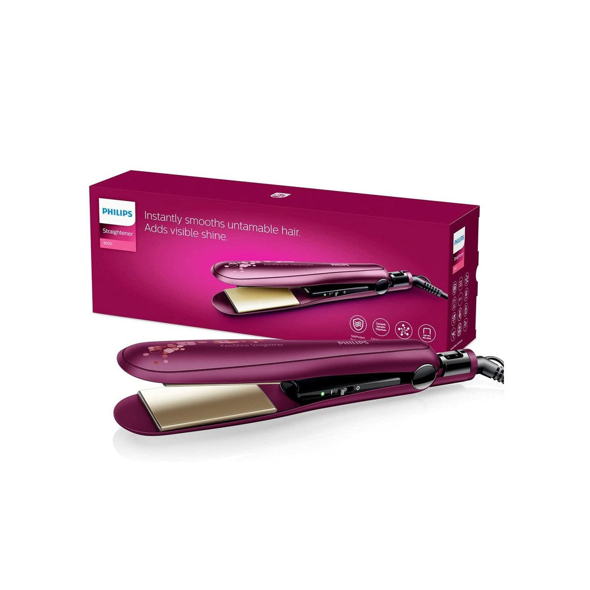 Philips Hair Straightener BHS738/00 ii Ionic care