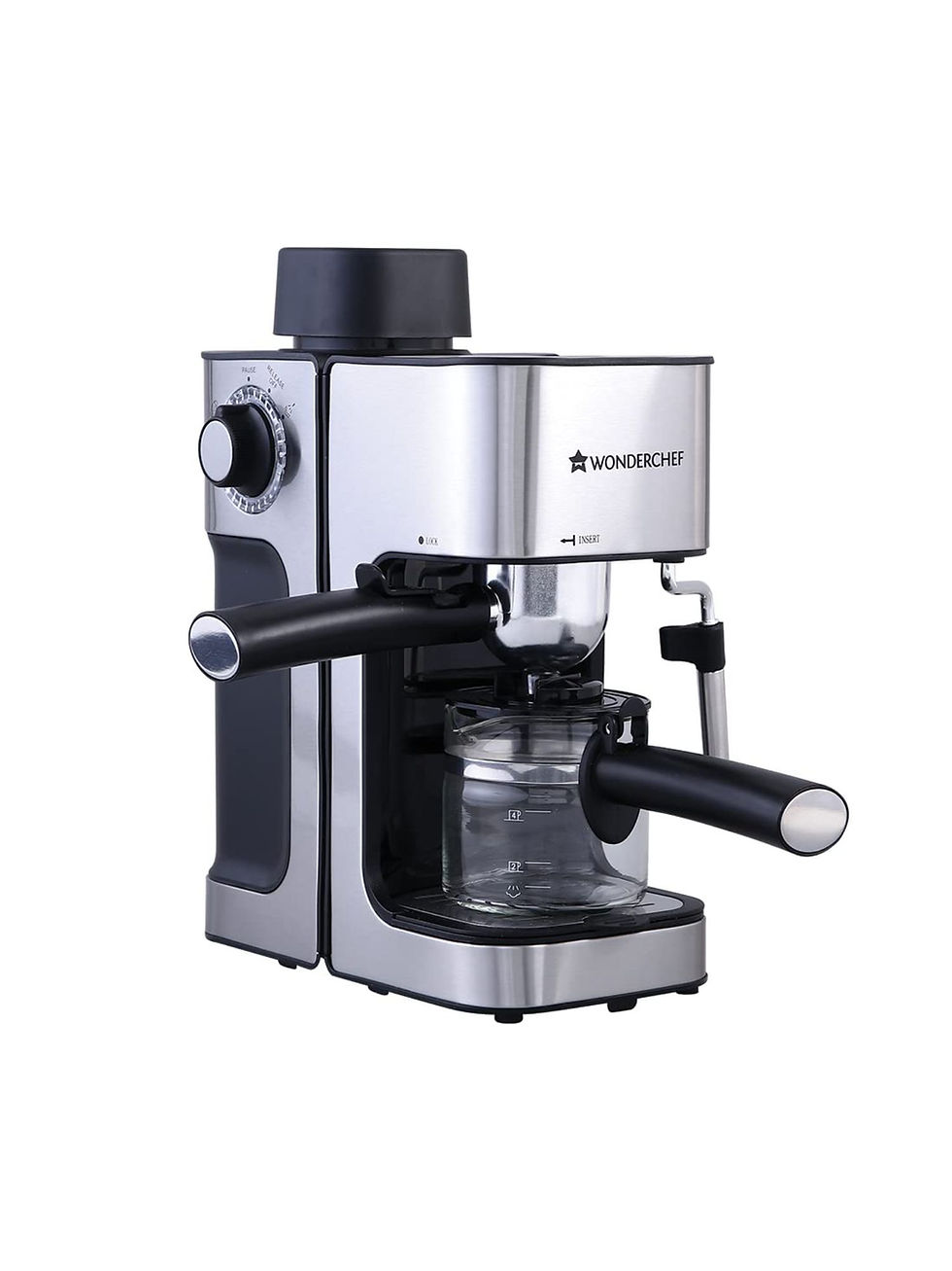 Thumbnail: Wonderchef Regalia Espresso Coffee Maker With Steamer for Cappuccino & Latte5BAR