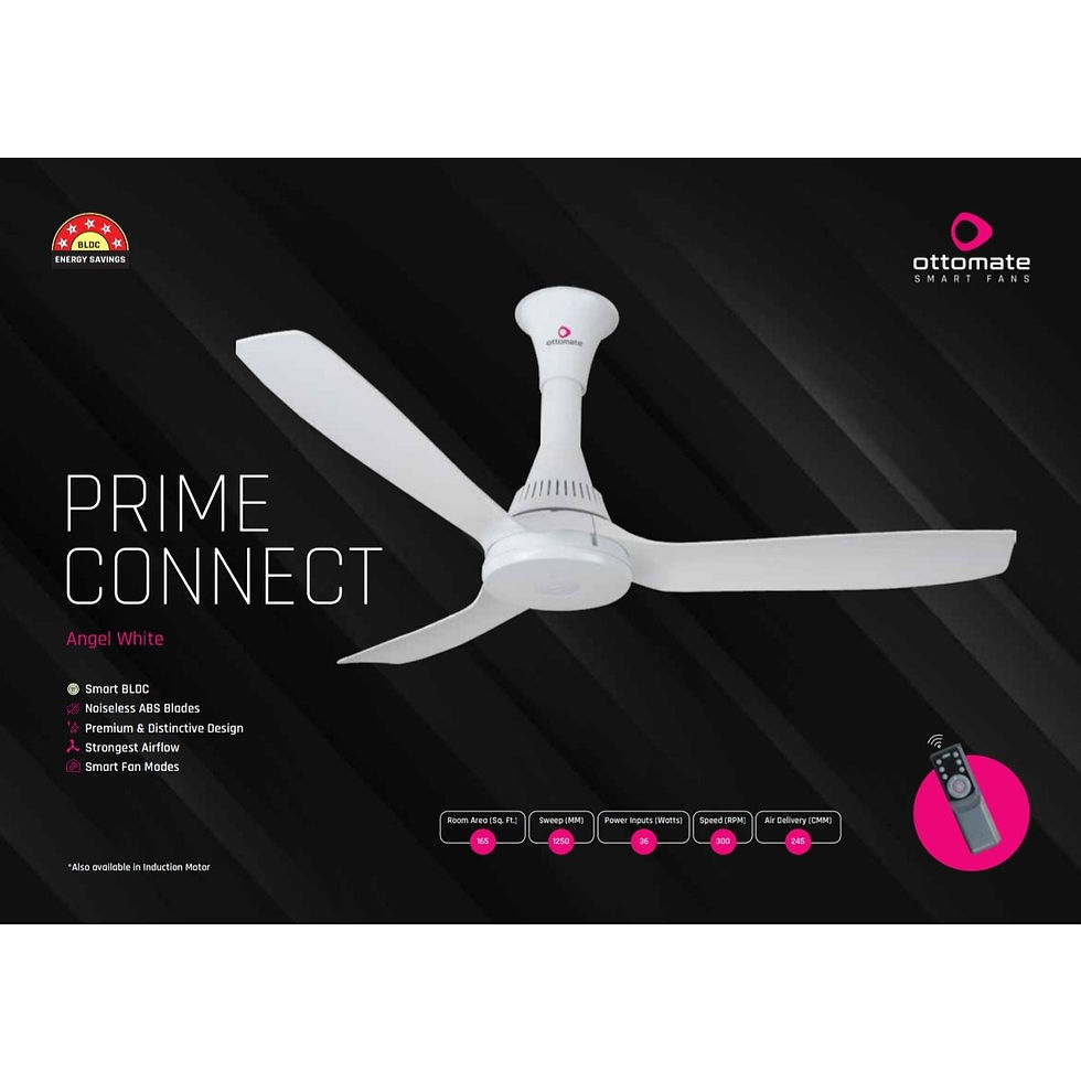 Thumbnail: Ottomate BLDC Ceiling Fan Prime Connect - 3