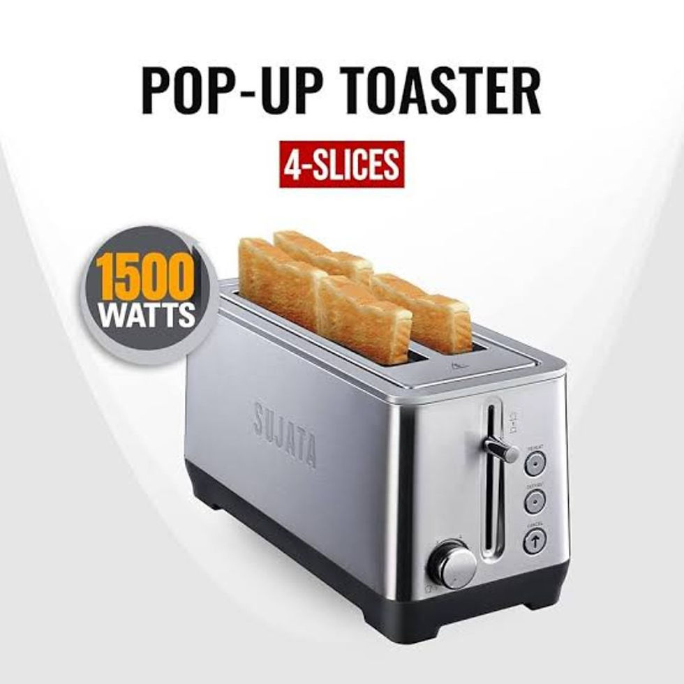 Sujata Pop-Up Toaster 4-Slices 1500W PT12 - 2