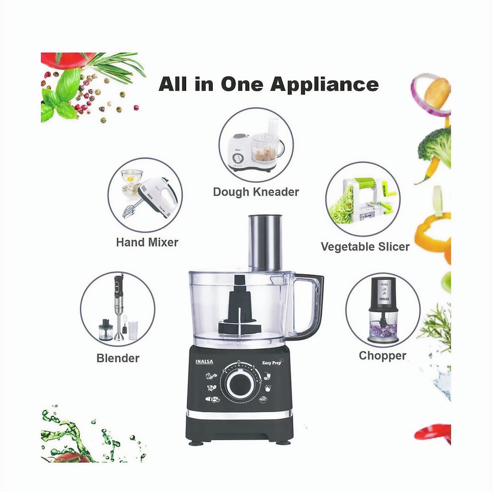 Thumbnail: Inalsa Food Processor Easy Prep Plus800 Watts