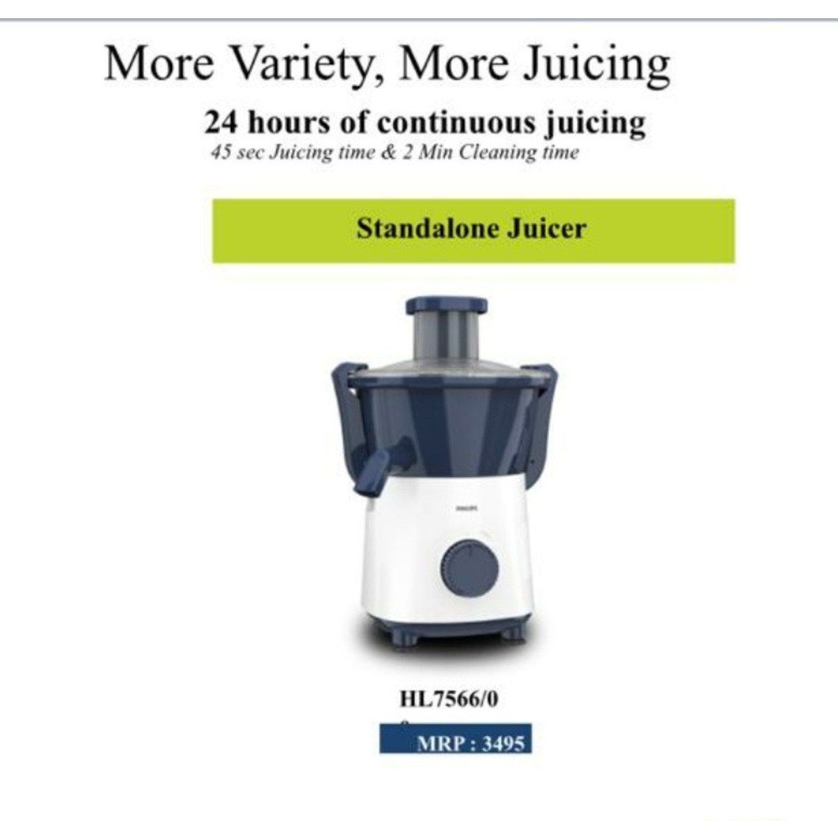 Philips Juicer HL7566/00 500W