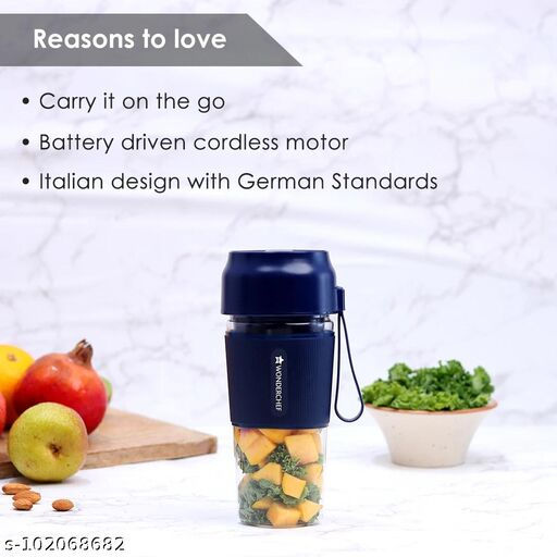 Thumbnail: Wonderchef Nutricup Portable Blender & Sippy SS Bottle (750ml)