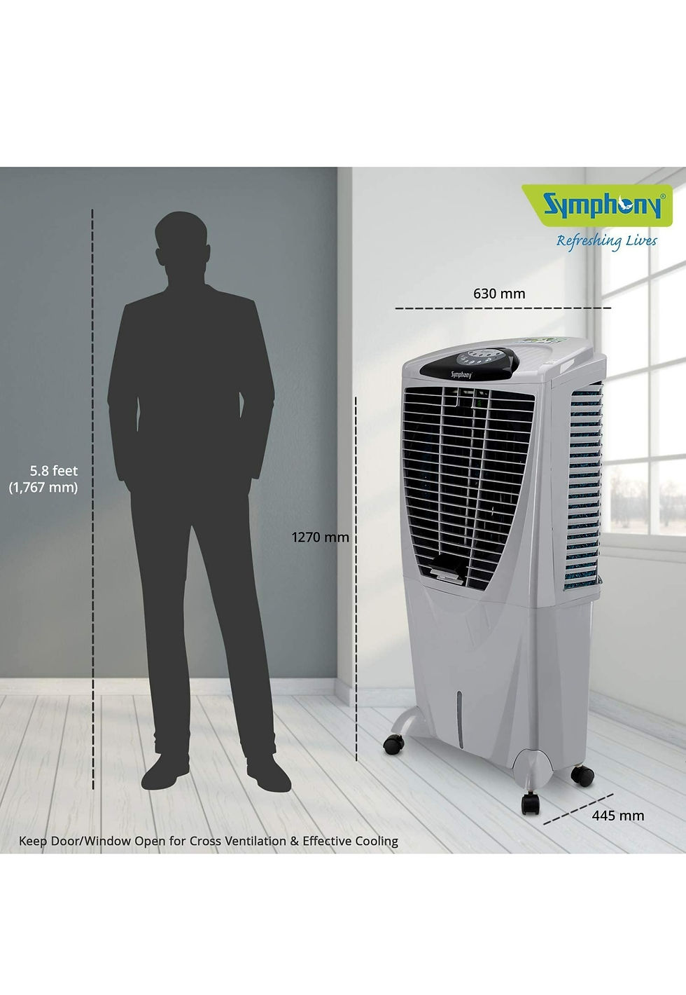 Thumbnail: Symphony Winter 80 XL i+ Powerful Desert Air Cooler 80-litres with Remote, Plus 