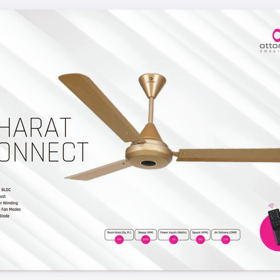 Ottomate BLDC Ceiling Fan Bharat Connect 1200MM