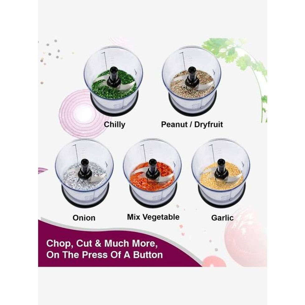 Thumbnail: Inalsa Bullet Inox Mini Chopper 450W - 4