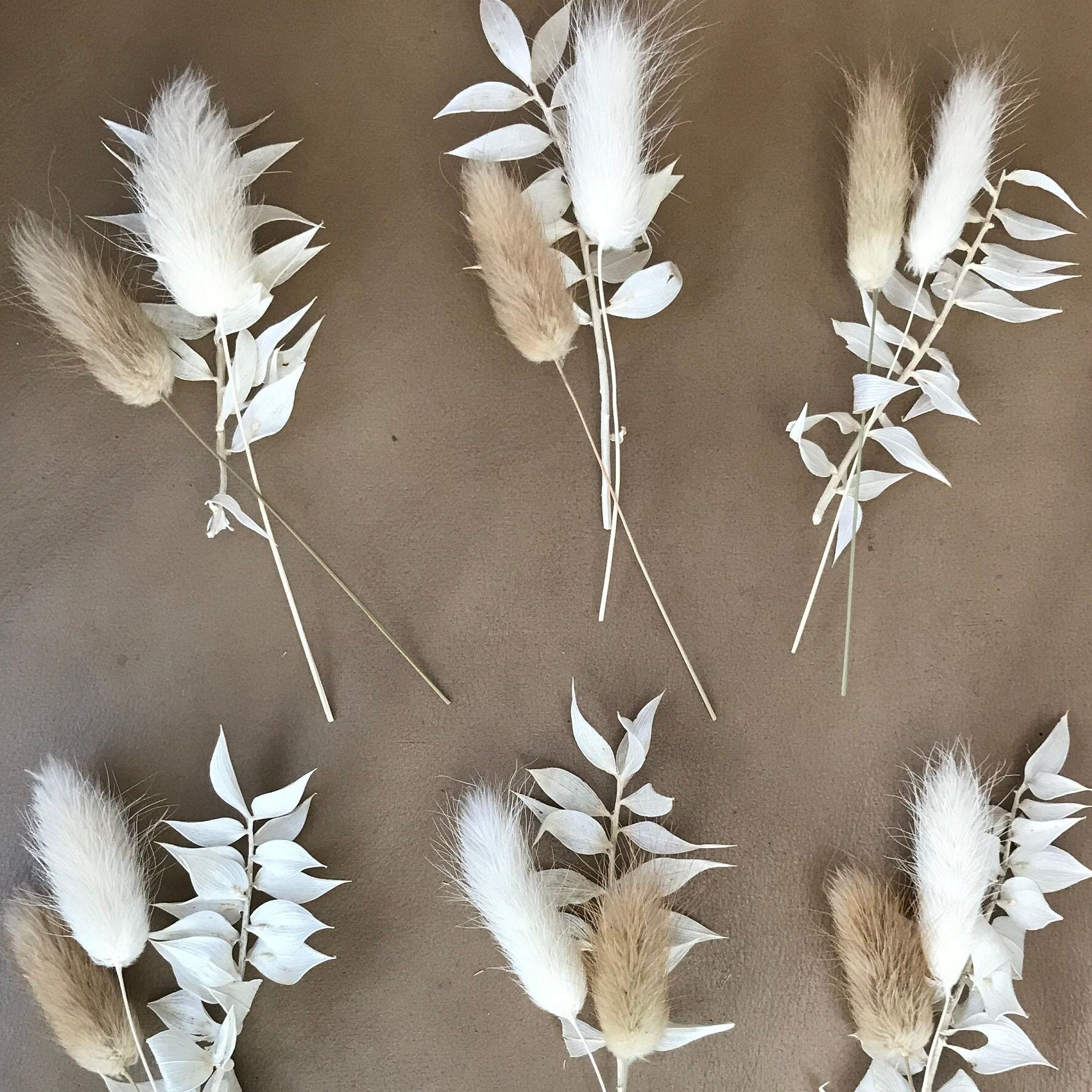 Dried Flower Cupcake Toppers -naturals