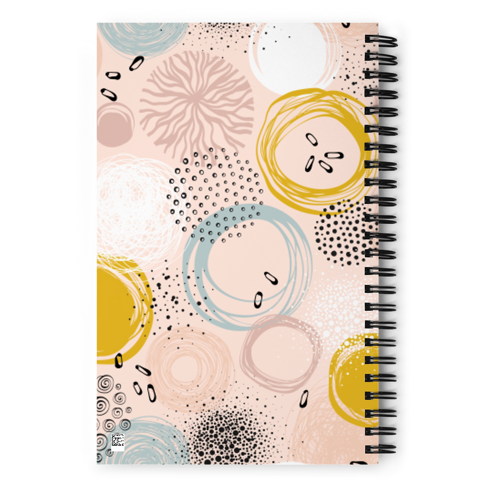 Thumbnail: He Makes All Things New; Spiral abstract pattern notebook with Dotted Pages