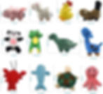 Thumbnail: Squeaky Plush Dog Toy Pack for Puppy,  12 Dog Toys Bulk with Squeakers