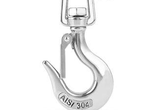 The Marine Grade Stainless Steel Snap Hook is a versatile and durable hardware component designed for marine, boating, and ou