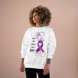 Always A Lady Champion Eco Crew Neck Sweatshirt | Epilepsy Awareness