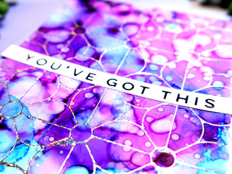 colorful encouragement card