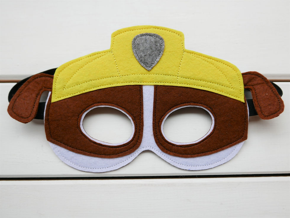 Küçük resim: Paw Patrol Temalı El Yapımı Keçe Parti Maskesi