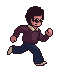 Animación PixelArt - Personaje retro corriendo - Tamaño original