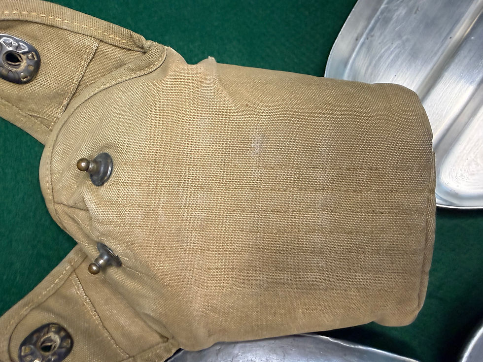 Thumbnail: US WWI & WWII Canteen Mess Kit Field Gear Set US 