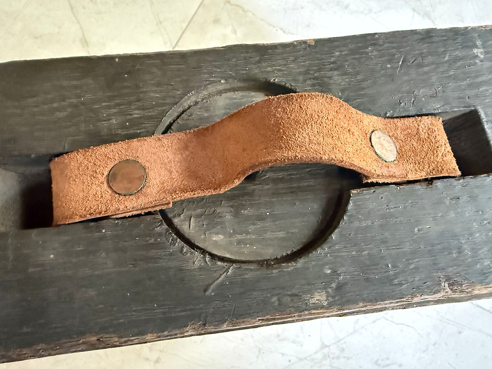Thumbnail: US Browning M1917 .30-06 Wooden Ammunition Box with Leather Grip  Original U.S. 