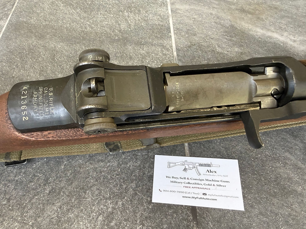 Thumbnail: Springfield Armory M1 Garand Tanker .30-06 – 1953 Receiver  Page Type: Firearm  