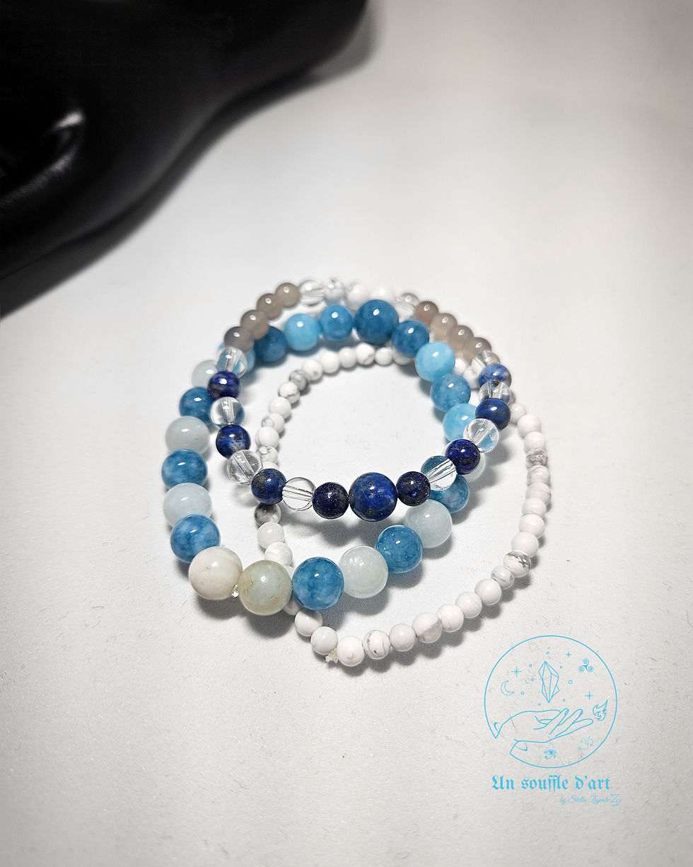 Miniature : Trio de bracelet "Calme et Communication" M