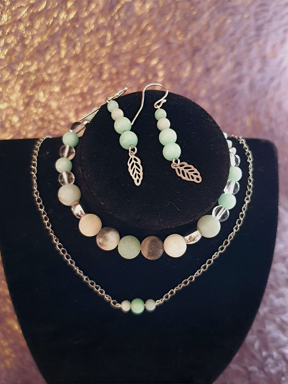 Miniature : Bracelet Amazonite plume