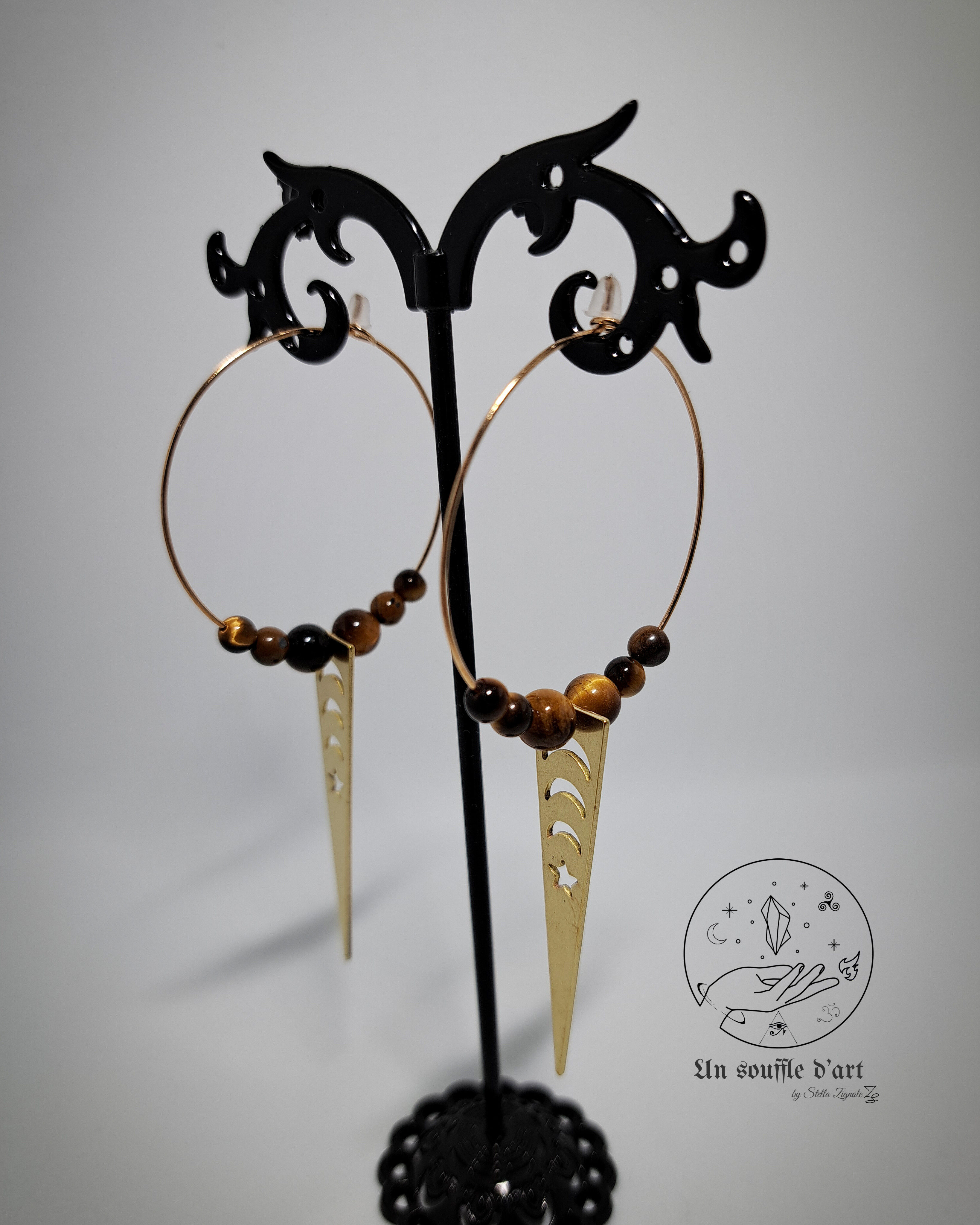 Créoles originales dorées