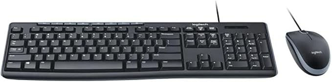 TECLADO E MOUSE MK200 COM FIO
