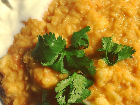 Mijoté de lentilles corail et patates douces