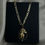 Miniatura: Cadena y dije oro 10kts