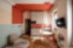 Kitchen, dining area, relax area