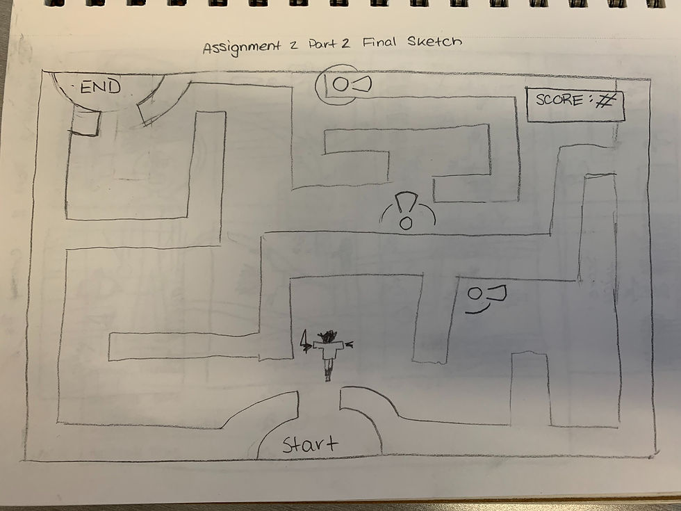 Final Sketch for Maze Prototype