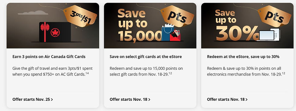 Aeroplan Black Friday 2024 Details