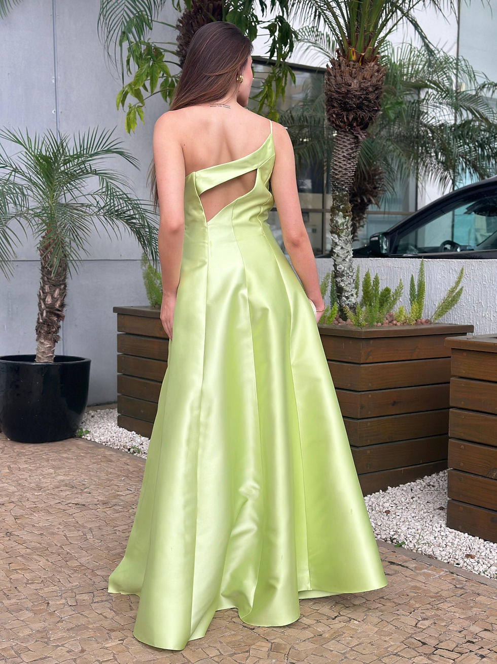 Miniatura: VESTIDO LONGO DE FESTA EM ALFAIATARIA